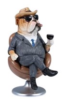 View Gentleman Bulldog on Chair