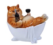 View Orange Cat Wine Bath Tub