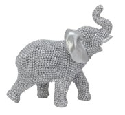 View Elephant Silver Beaded