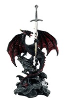 View Dragon Red/Black with Sword