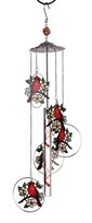 View 5-Ring Cardinal Wind Chime