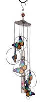 View 5-Ring Butterfly Wind Chime