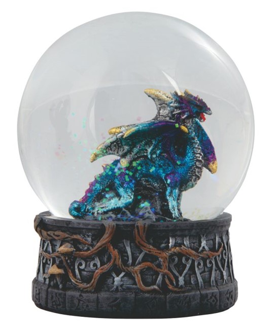 Dragon Storm Gothic Snow Globe 10cm