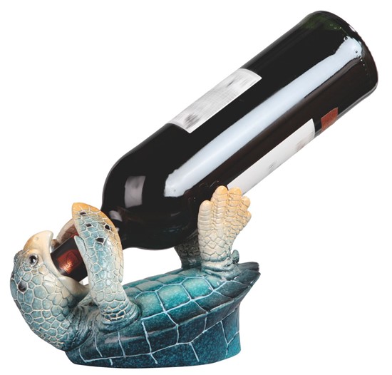 Blue Sea Turtle Wine Holder | GSC Imports